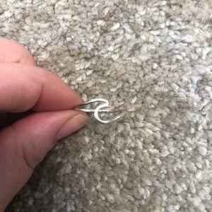 Pura Vida Silver Ocean Wave Ring